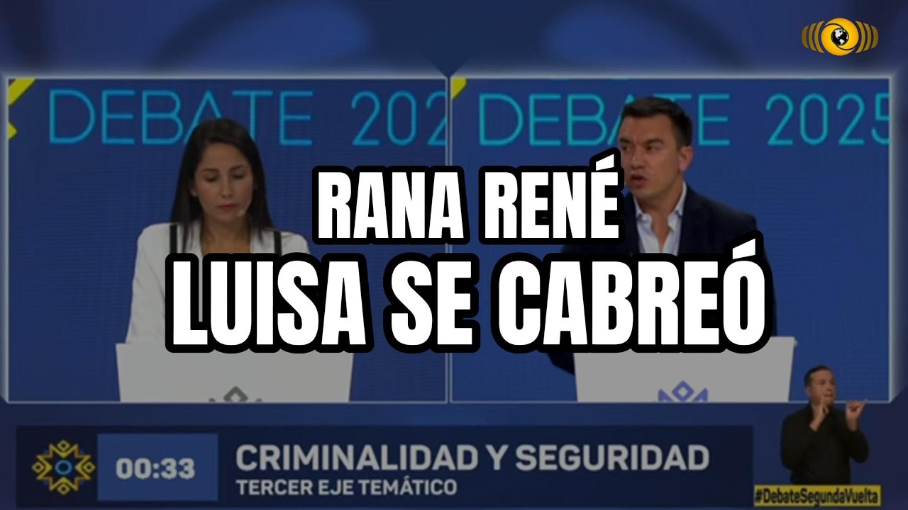 Luisa perdi&oacute; los estribos | Debate Presidencial 2025 | #ecuador #debate #noboa #luisagonz&aacute;lez
