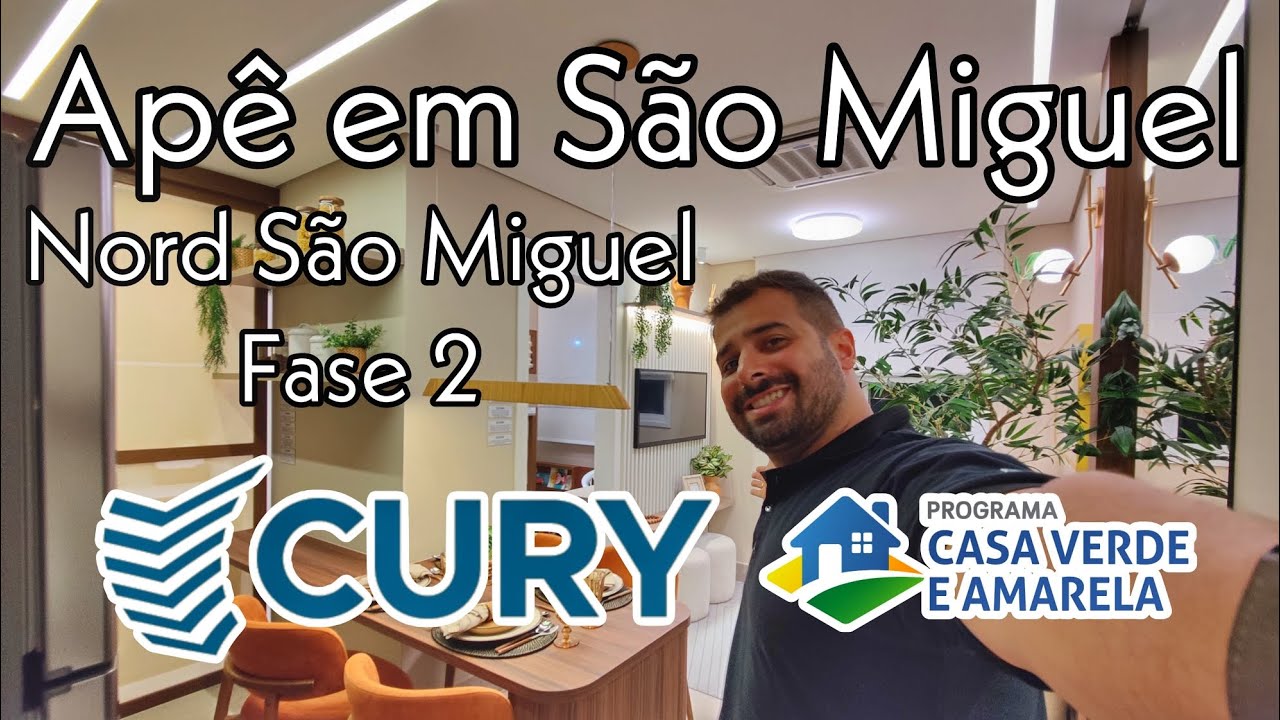 Cury São Miguel - Nord São Miguel fase 2 -Cury construtora - apê em São Miguel Minha casa minha vida