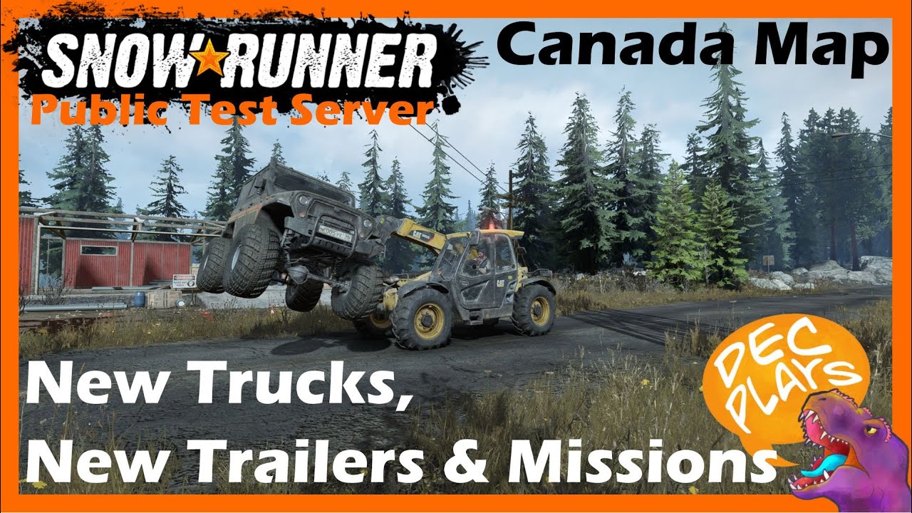 Snowrunner - Canada Yukon First Look - CAT 770G and CAT TH357