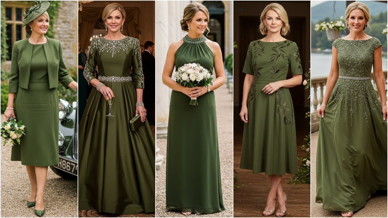 New Olive Green Mother Of The Bride Dresses