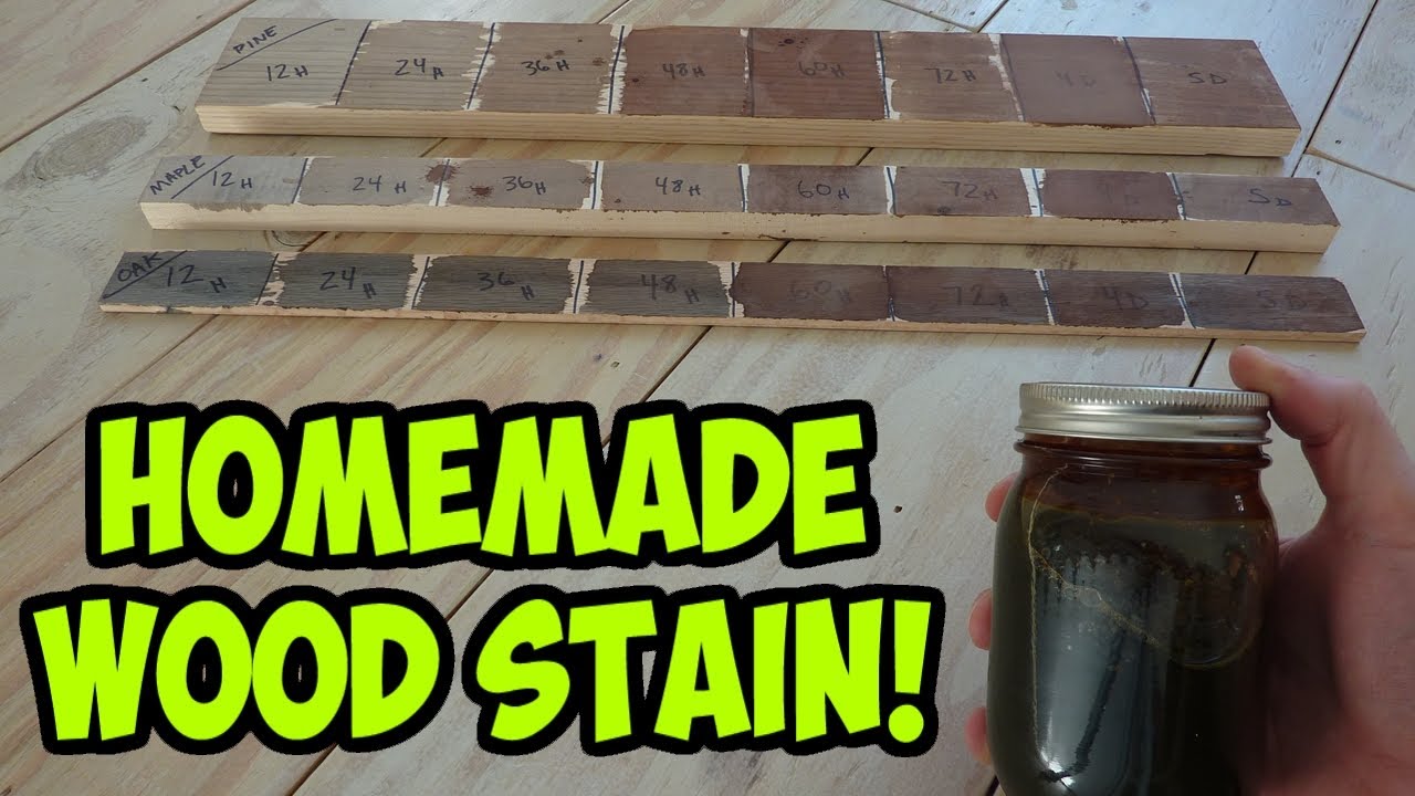 Easy Homemade Wood Stain - (Iron Acetate)