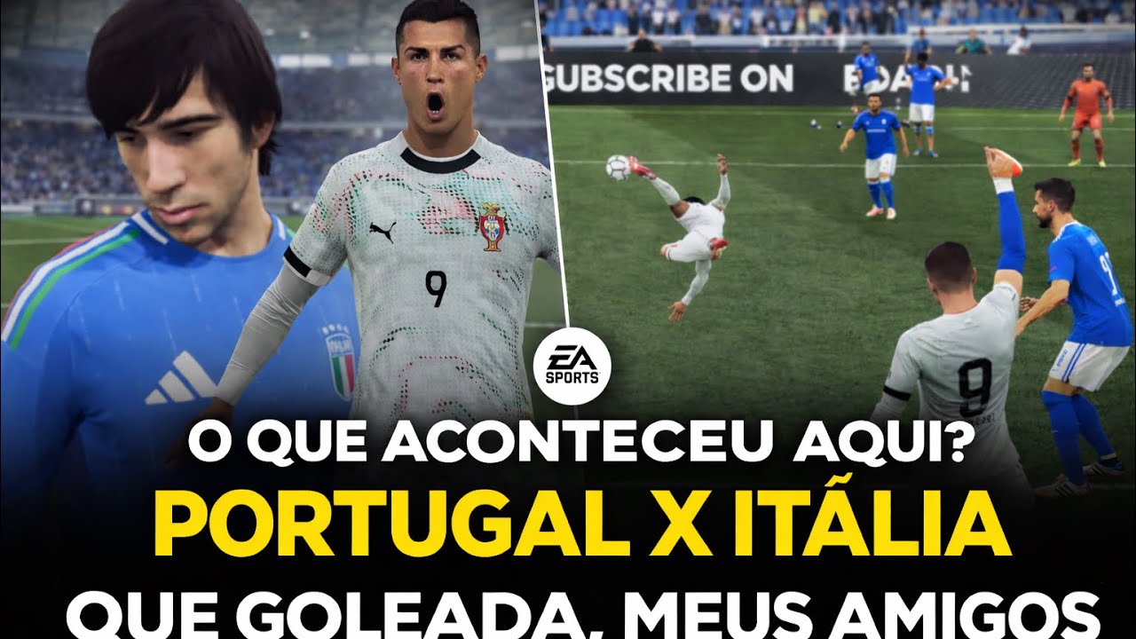 PORTUGAL x ITÁLIA: GOLEADA HISTÓRICA no FC 26 😱🔥 | Jogo Insano!
