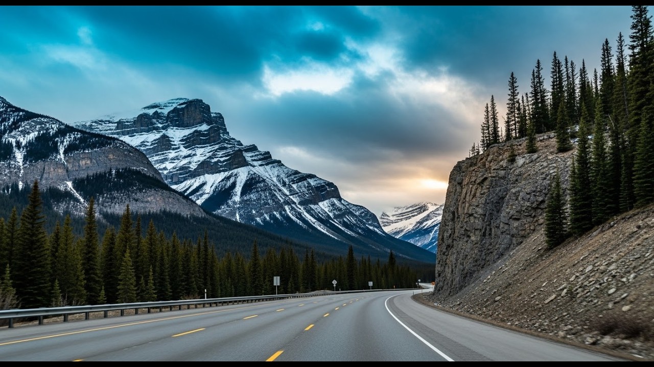 Through the Rockies | A Majestic Scenic Drive Canmore to Banff ⛰🍁
