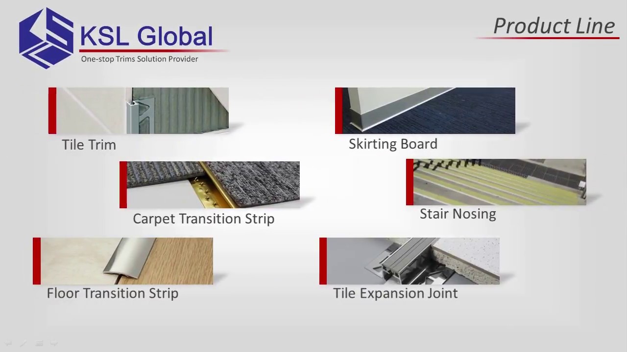 Professional tile trim manufacturer by ksl-trim.com
