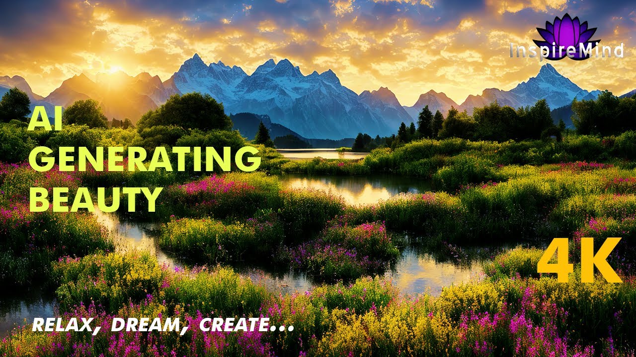 Journey through a golden countryside - AI generated beauty