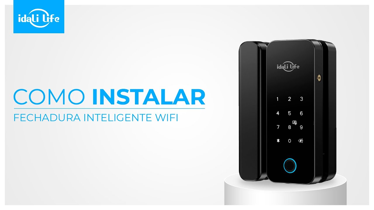 Como Instalar a Fechadura Inteligente WiFi à Prova D'Água de Impressão Digital | IDALI LIFE