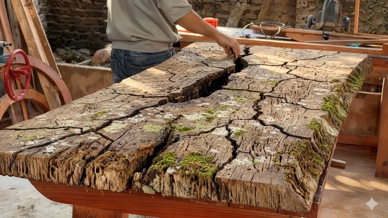 Watch This GENIUS Turn A Rotten Plank Into A Masterpiece
