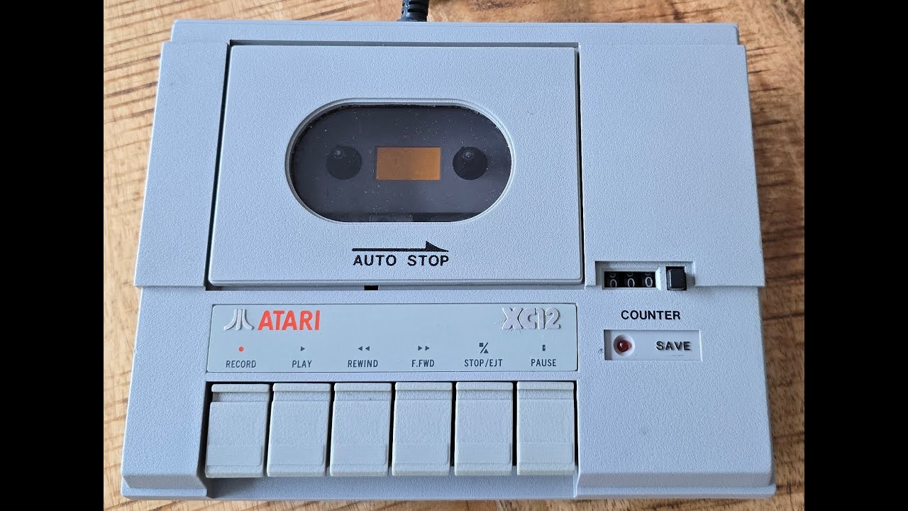 Atari XC12 - wymiana paska w magnetofonie, czyszczenie rolki i głowicy