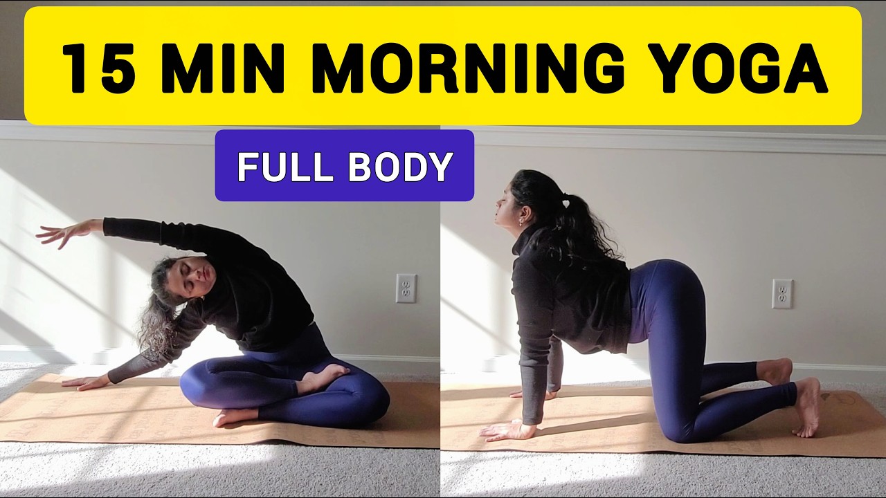 15 Min Morning Yoga | Yoga For Everyone | Flexibility Yoga Flow | Full Body  Deep Stretch  #morning