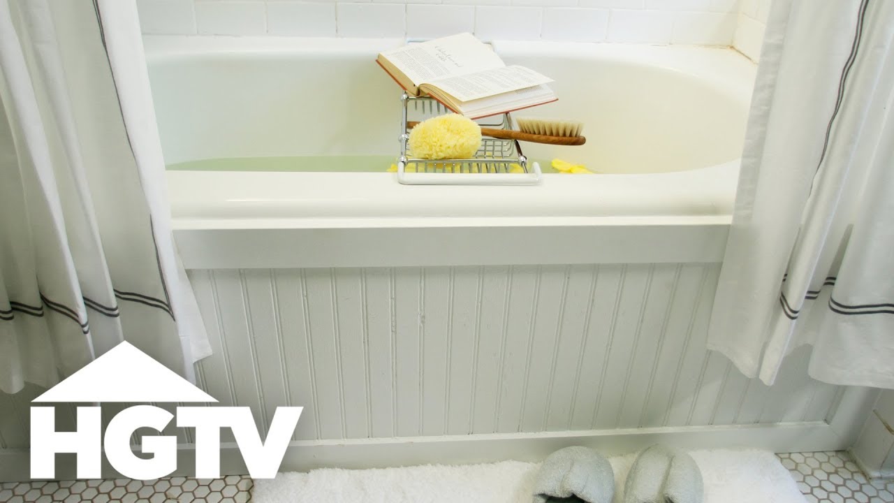 How to Frame Your Tub With Beadboard | HGTV