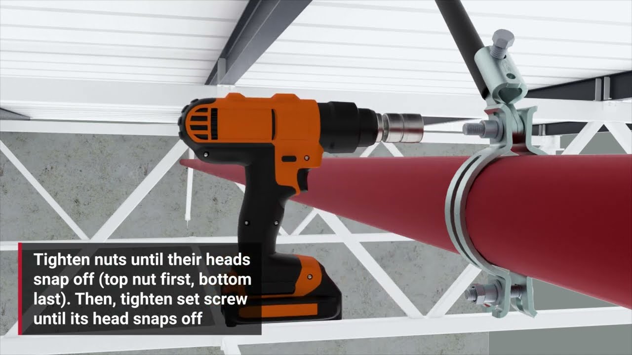 nVent CADDY Total Stamped Seismic Installation