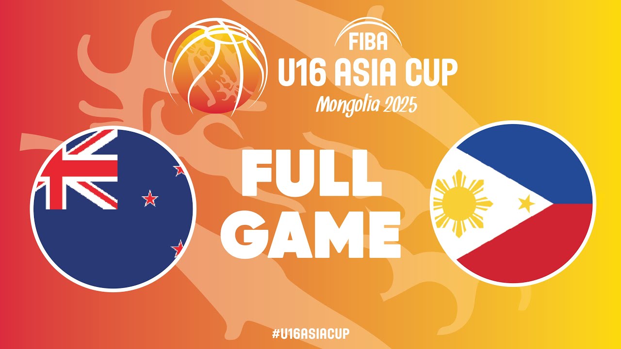 Group Phase | New Zealand v Philippines | Full Basketball Game | FIBA U16 Asia Cup 2025