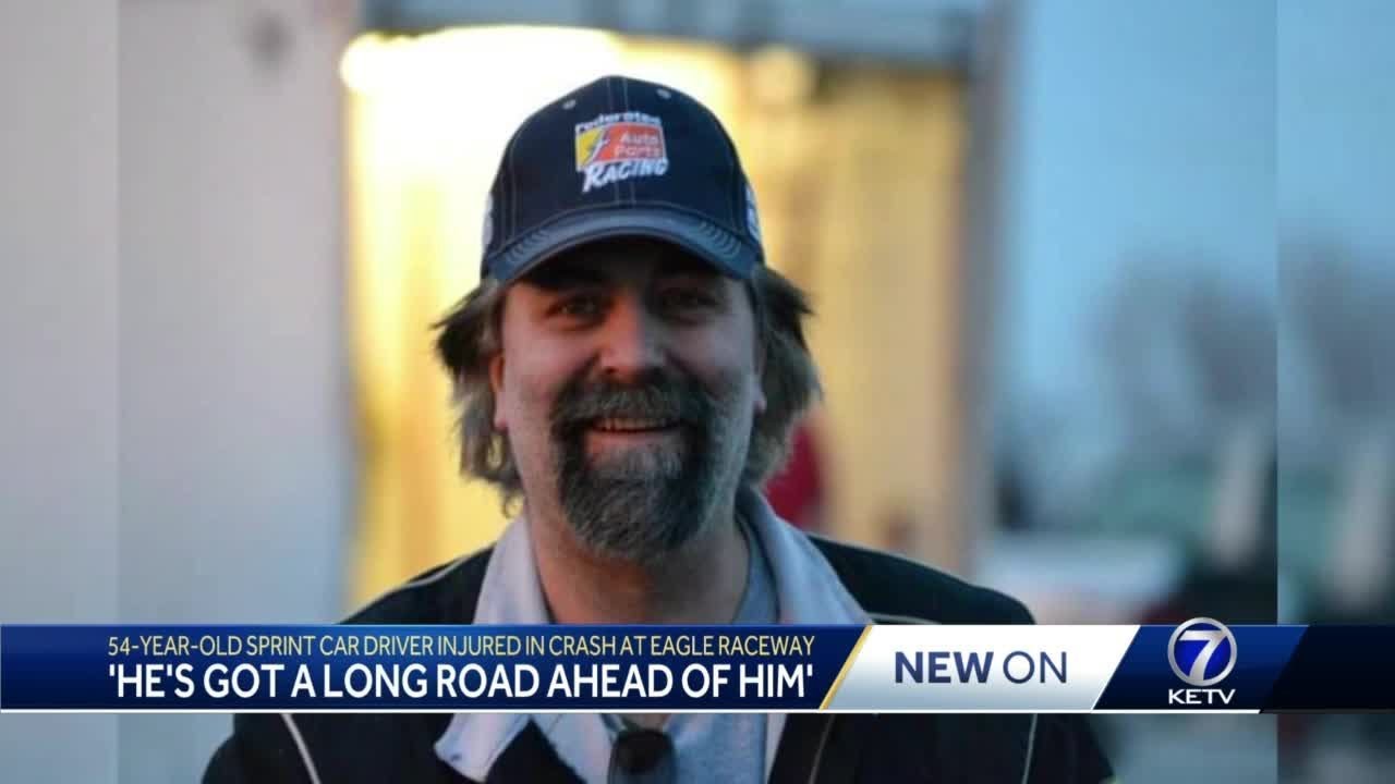 54 year old sprint car driver injured in crash