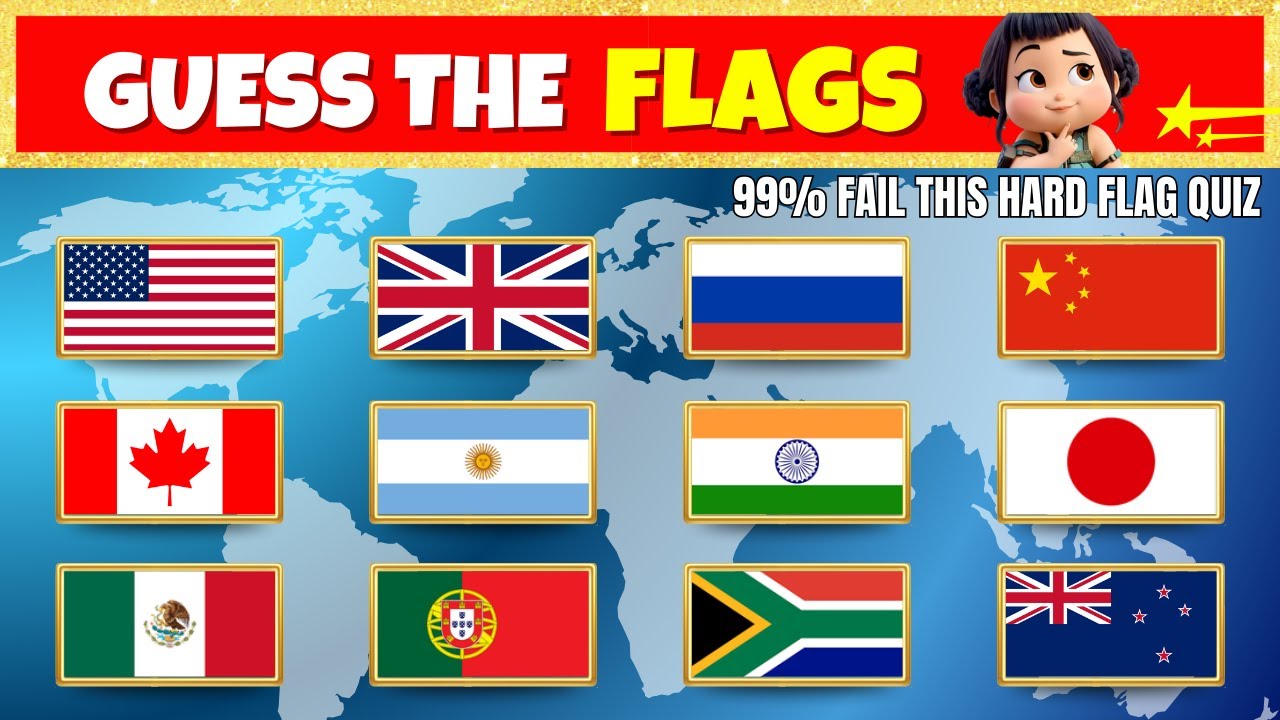 Guess the Flag Quiz | Guess the Country Easy to IMPOSSIBLE 🚩