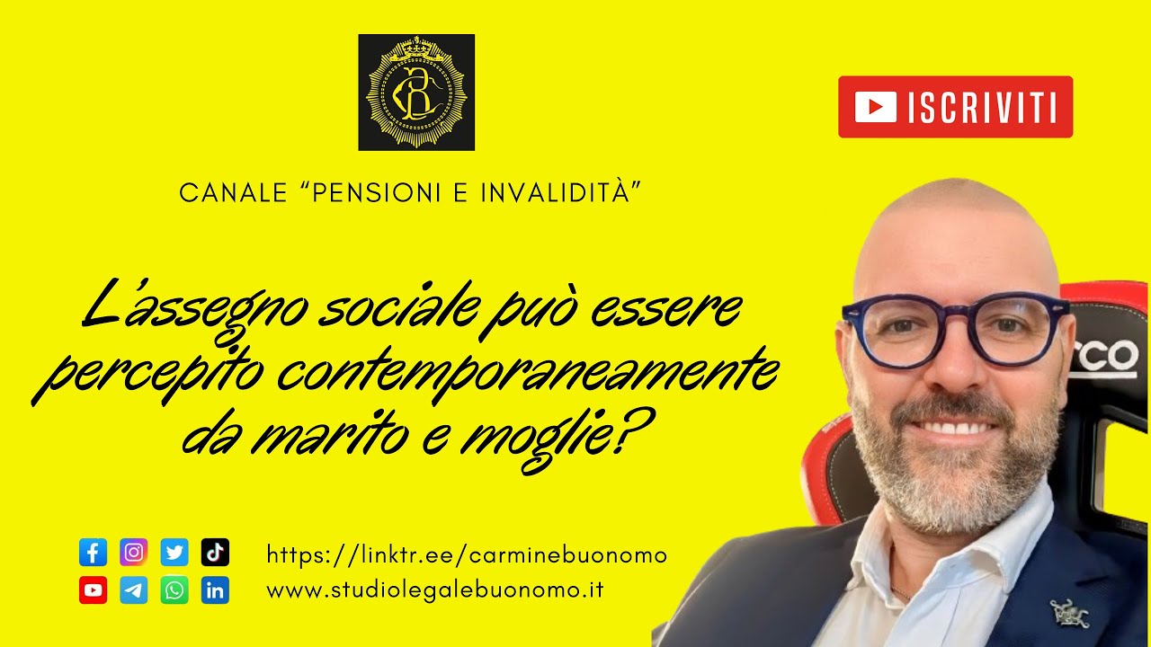 L&rsquo;assegno sociale pu&ograve; essere percepito contemporaneamente da marito e moglie?