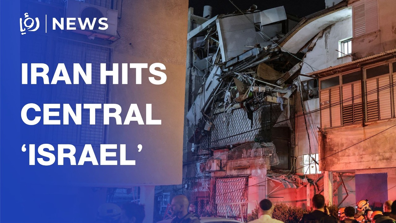 Aftermath of Iranian strike on central &lsquo;Israel&rsquo;