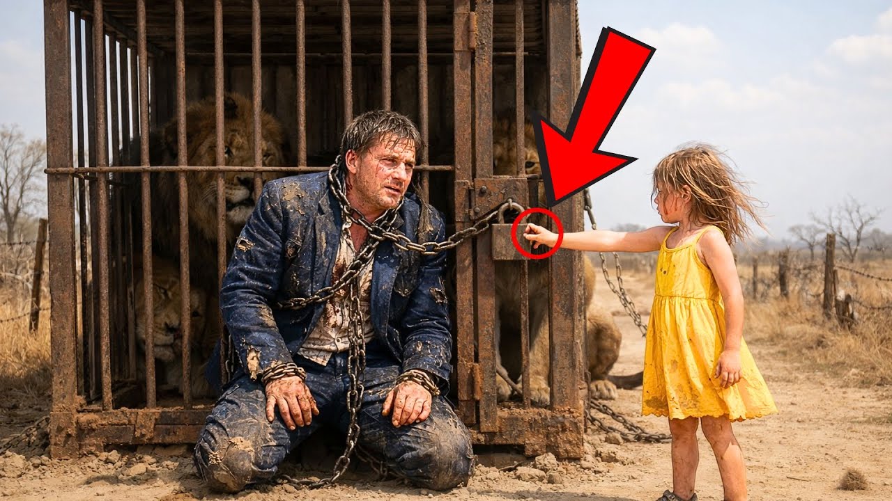 GIRL SEES MILLIONAIRE CHAINED INSIDE A CAGE WITH LIONS, THEN SHE DOES THIS...