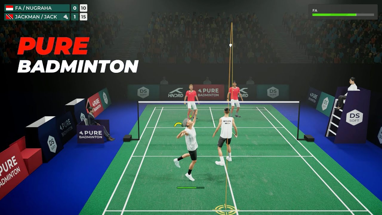 Pure Badminton - Career Mode - Training: Drop/Net Shots Lvl 1, Smash/Kill Lvl 1 #2