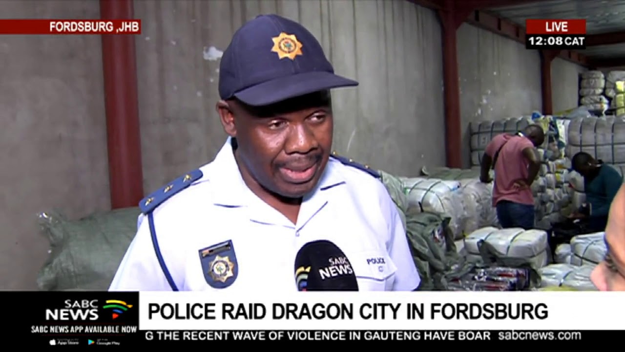 Police raid businesses in Fordsburg