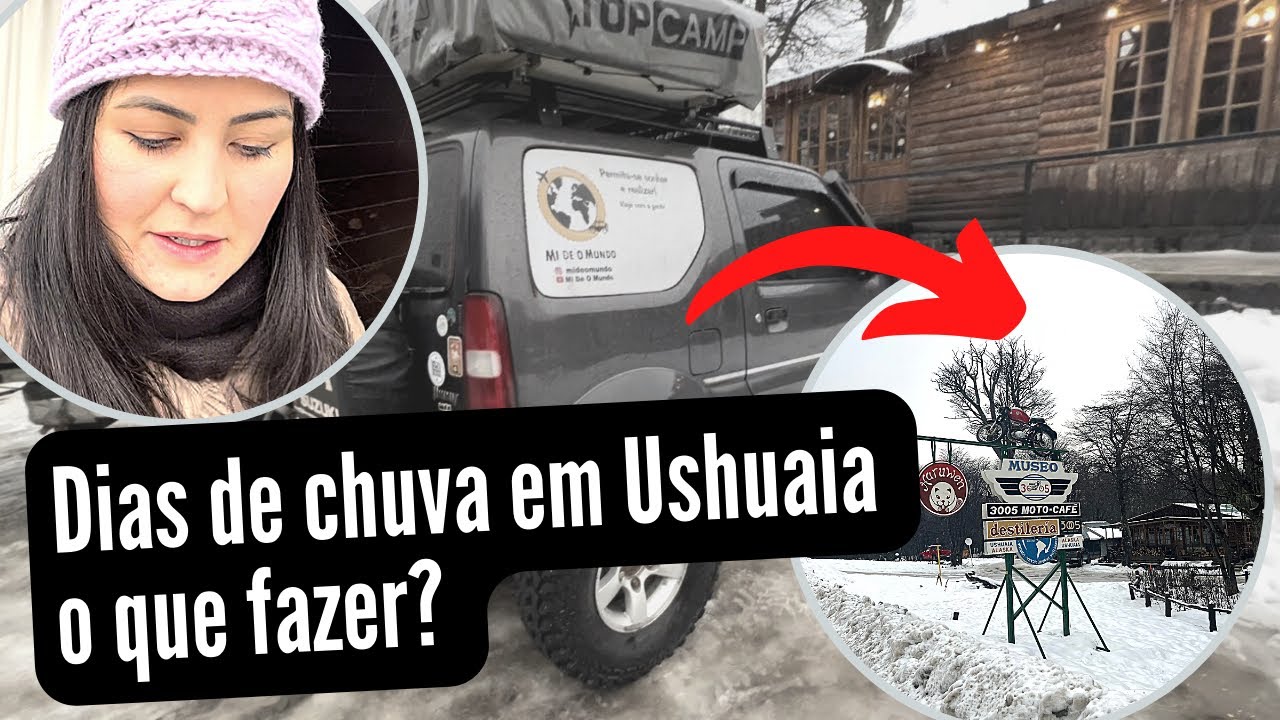 Depois de muita neve, pegamos chuva em Ushuaia #ushuaia #inverno