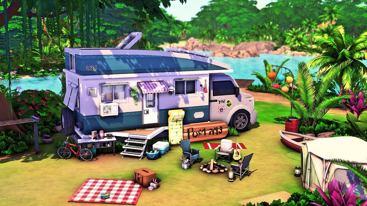 Couple's Camper Van | The Sims 4 Speed Build