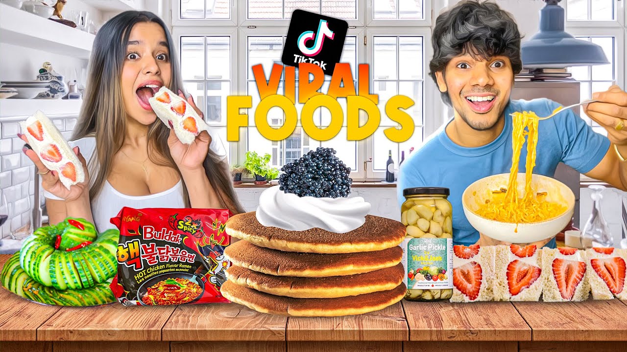 VIRAL TikTok Food Trends 🍕🤤සිංහල vlog | Yash and Hass #part2