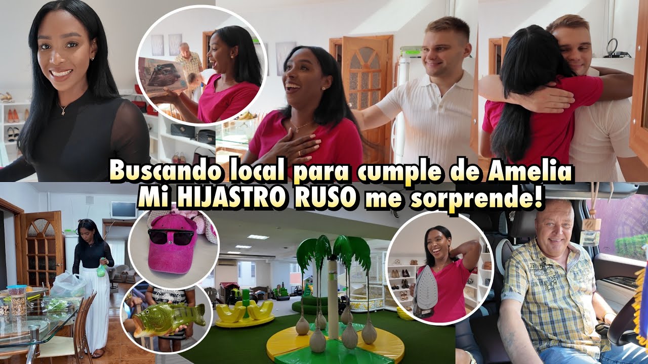MI HIJASTRO RUSO ME SORPRENDE CON REGALO🎁 BUSCANDO LOCAL🥹 PARA EL CUMPLE DE AMELIA🥳 | 14 Jul 2025
