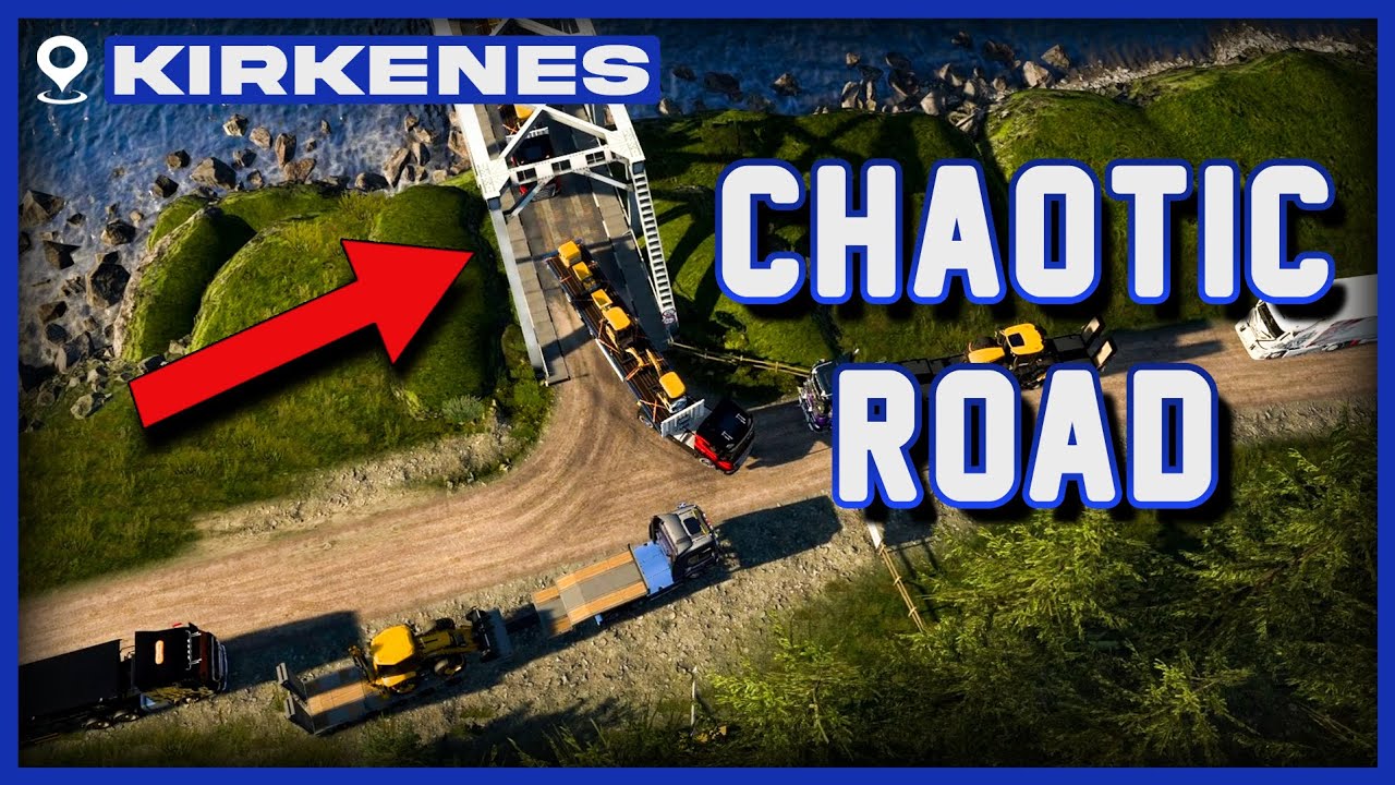 😨CHAOS in the New KIRKENES Quarry | TruckersMP Game Moderator