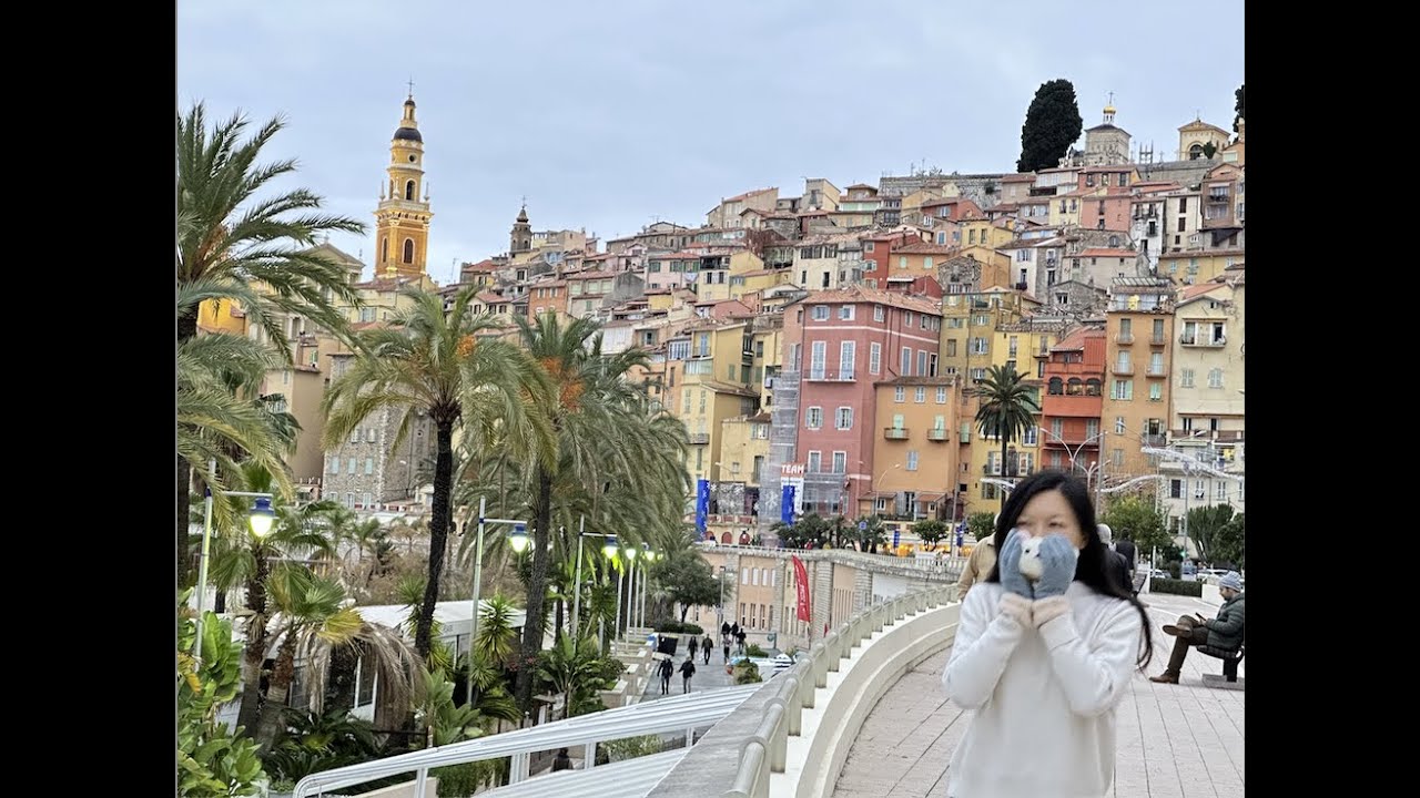 Menton, France in Jan, 2023