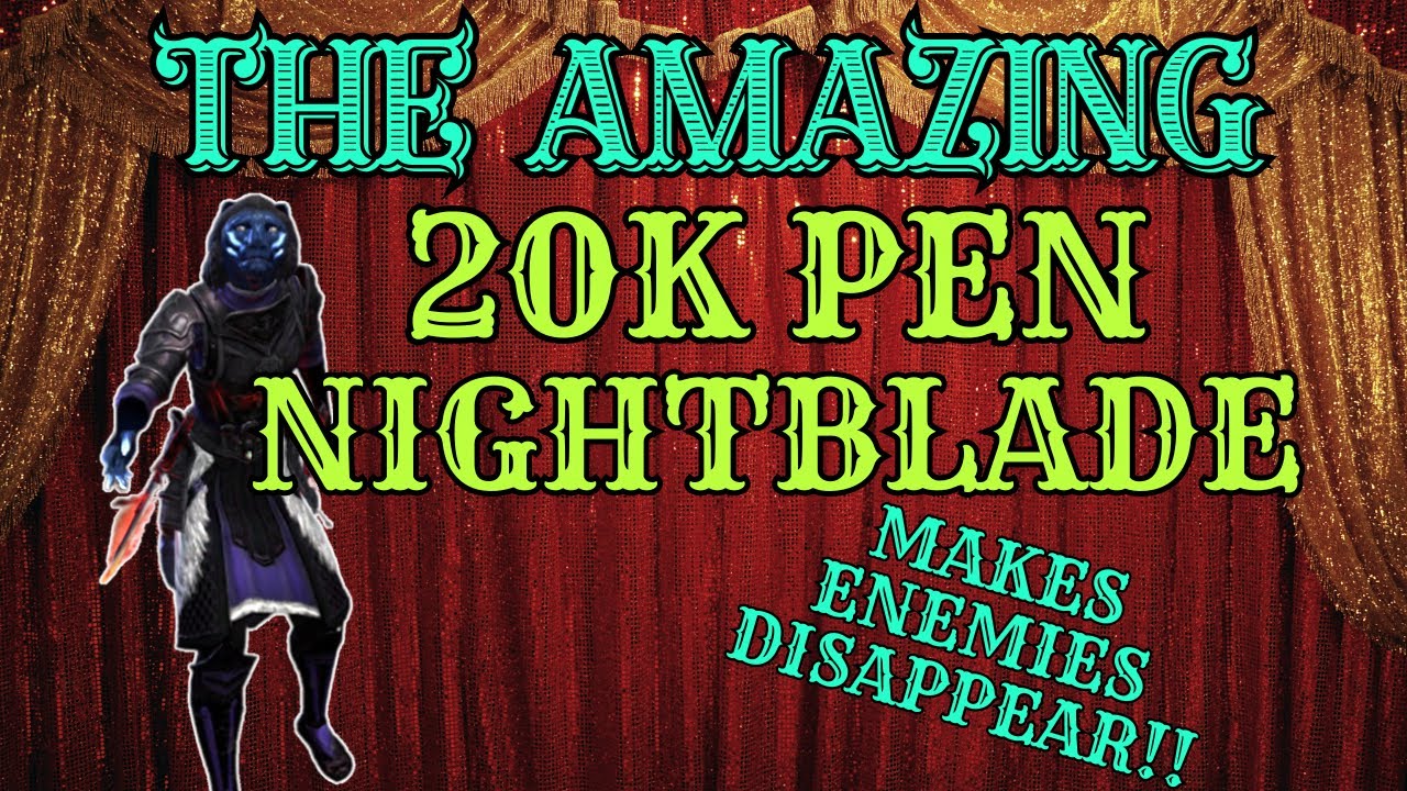 ESO PvP - 20k Pen MINIMUM Nightblade Cuts Through Enemies!!!! - [Update 40]