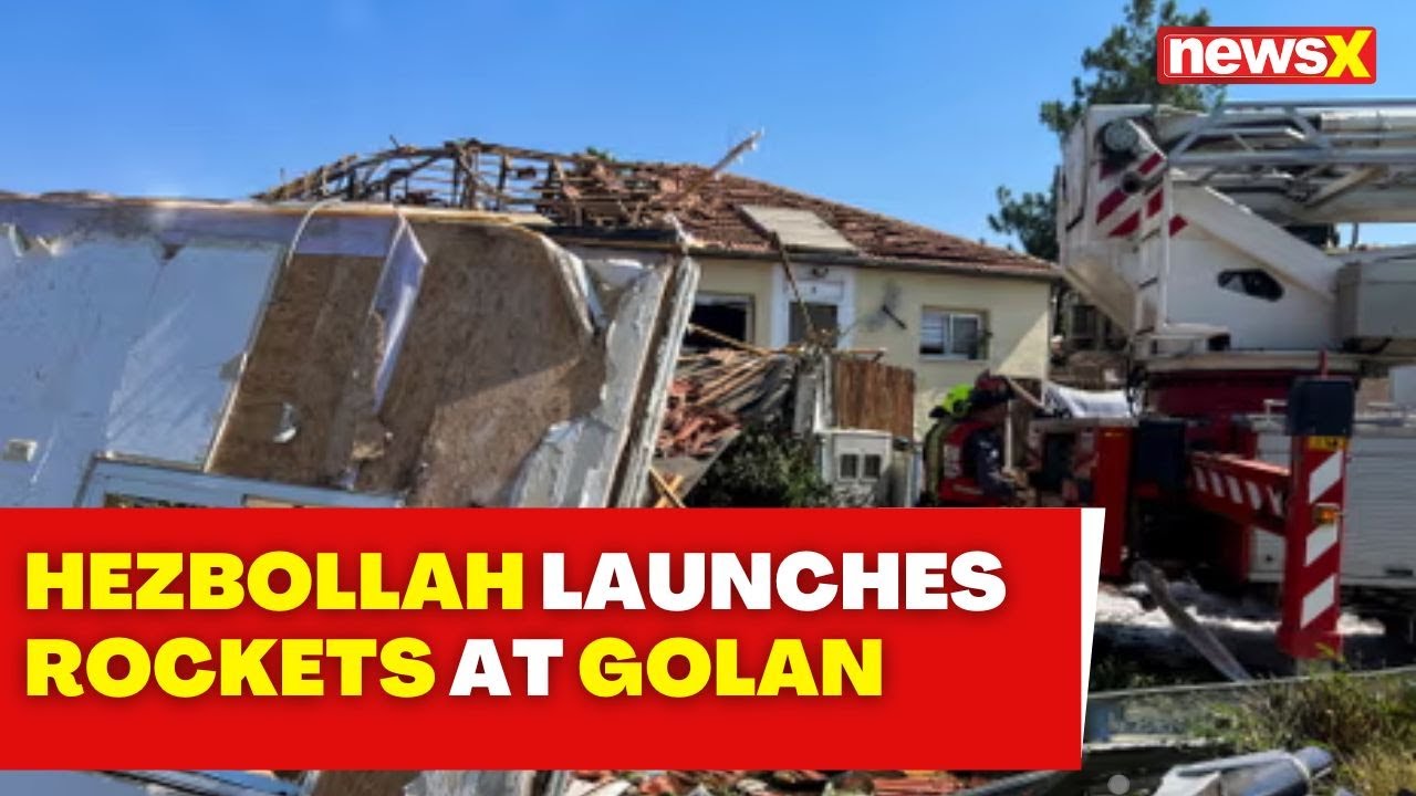 Hezbollah Launches Rocket Barrage at Golan Heights After Israeli Strike | NewsX