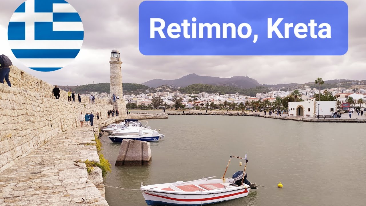 Retimno (Rethymno), Kreta. Październik 2022.