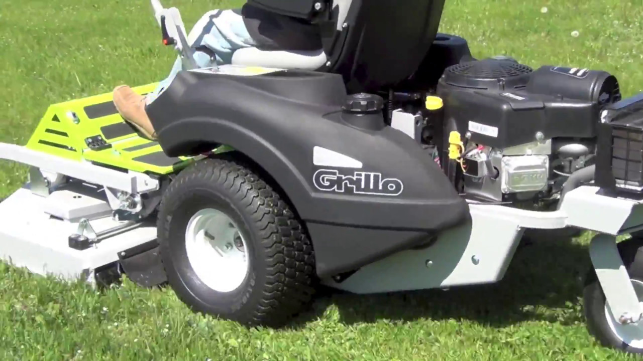 █▬█ █ ▀█▀ GRILLO Mulching Ride on Mower (Complete demonstration) #grillo #mulching #mower