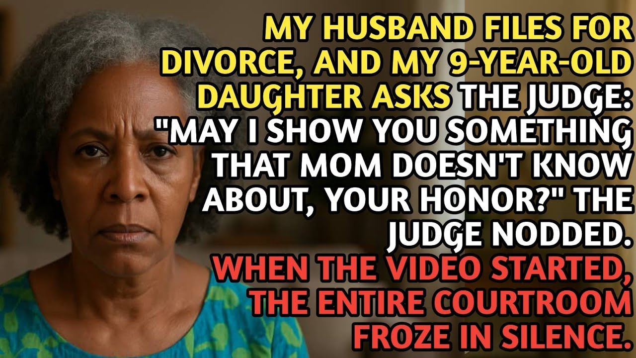 At my divorce hearing, my daughter played a video — Everyone was shocked by what it revealed…
