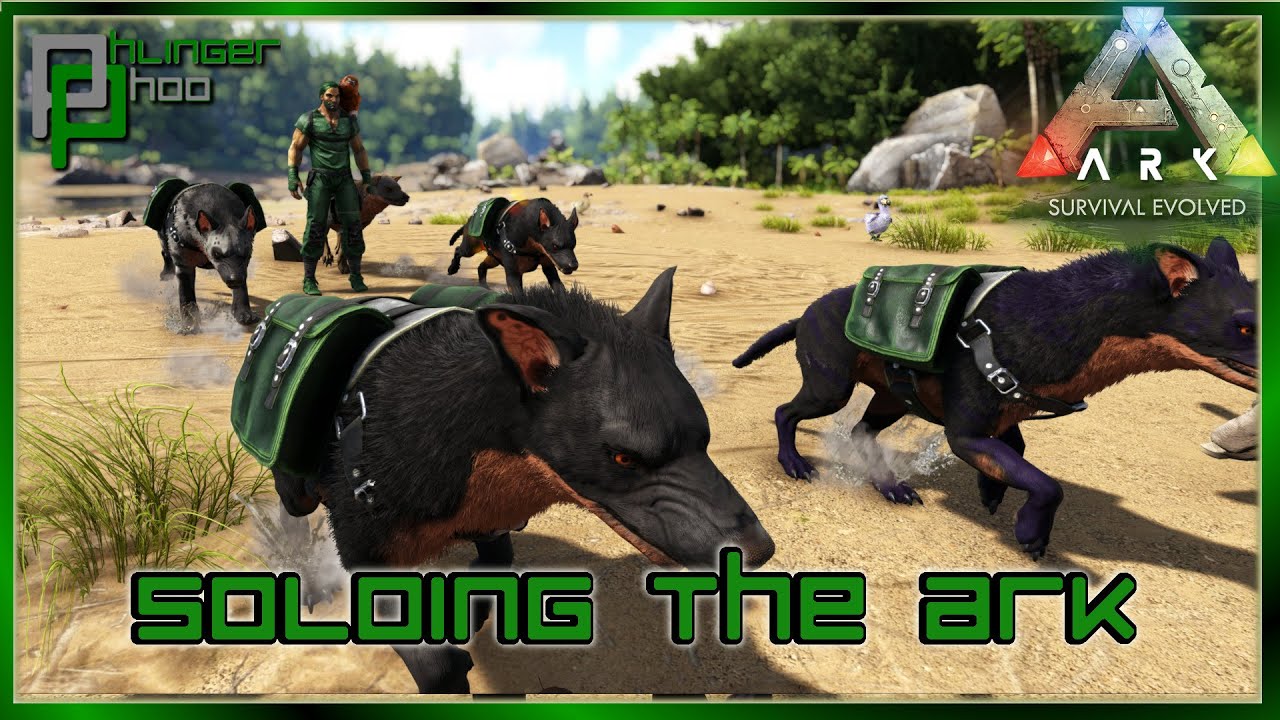 HYAENODON TAMING PEN - HYAENODON TAMING AND BREEDING A PACK! Soloing the Ark S6E19