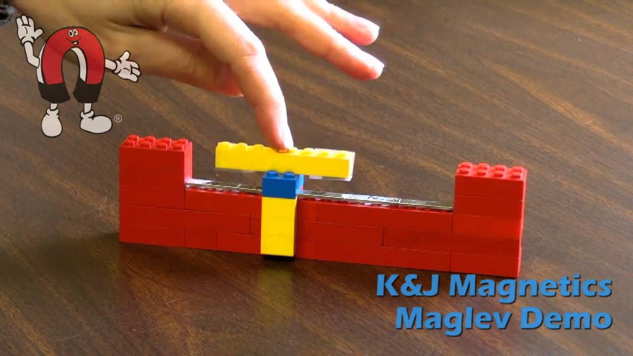 K&J Magnetics Maglev Train Demonstration