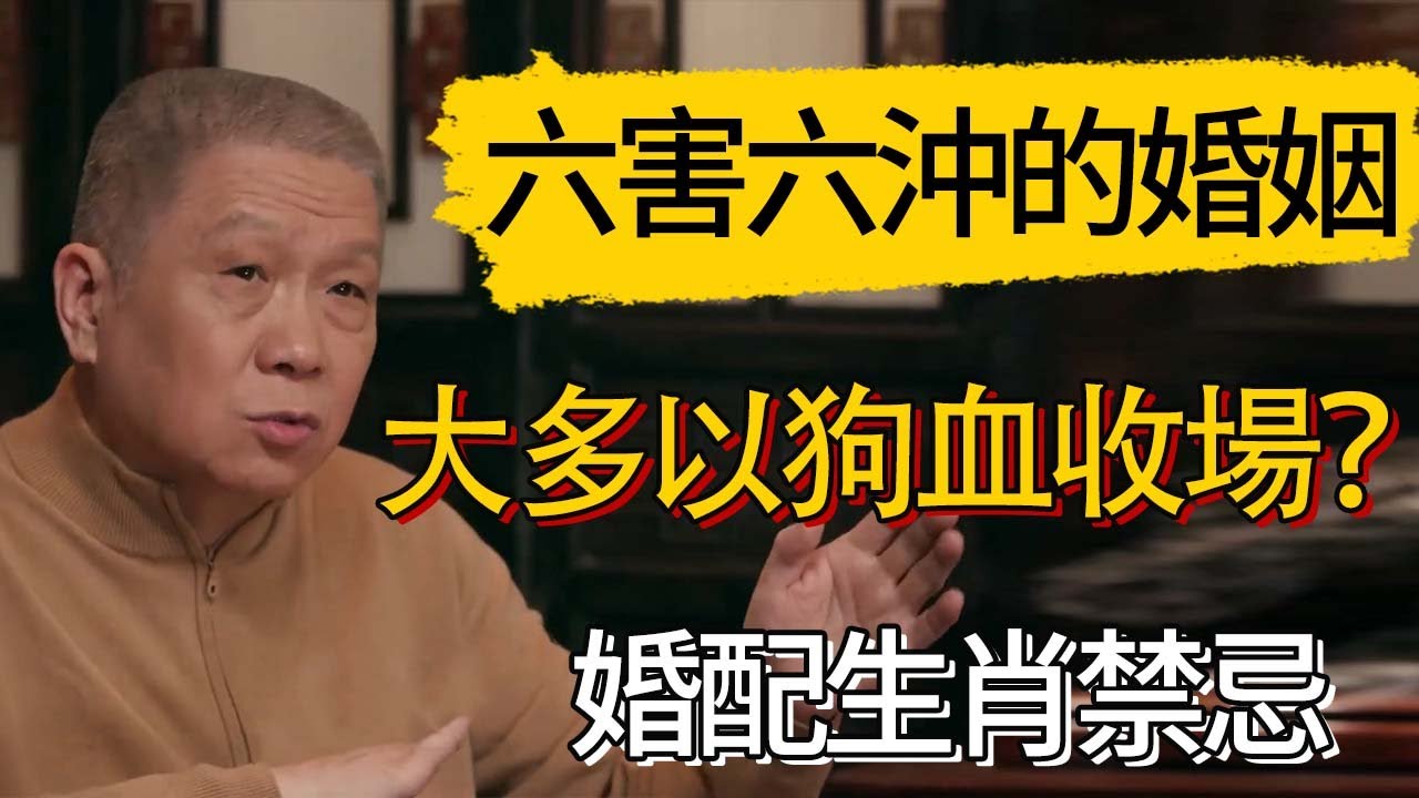 為什麼六害六沖的婚姻大多以狗血收場？婚配生肖禁忌不是迷信！#觀復嘟嘟 #馬未都 #圆桌派 #观复嘟嘟