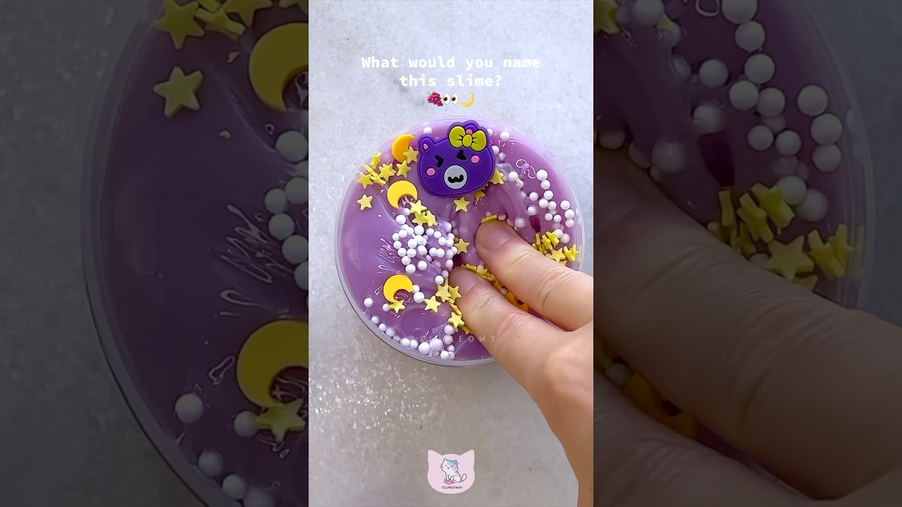 satisfying crunchy floam slime asmr 💜 #slime #asmr