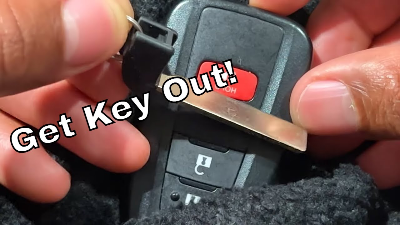 How To Get Key Out Of Toyota Key Fob