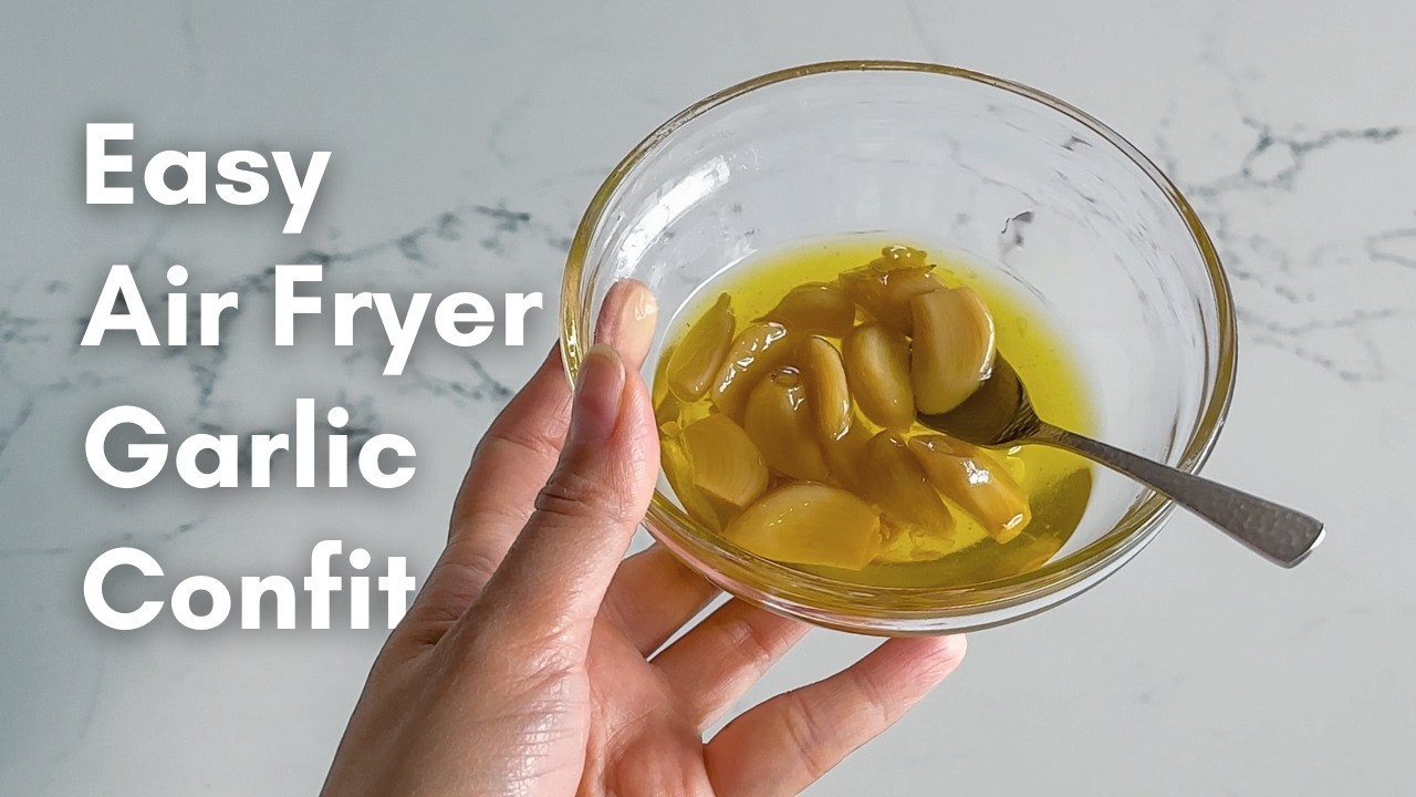 How to Make Garlic Confit in the Air Fryer | Easy Small Batch Ingredient Prep