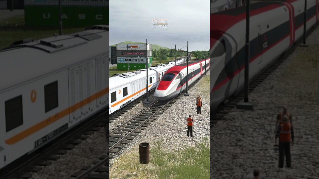 Kereta Api Cepat Berbagi Jalur dengan Kereta Api Panjang #keretaapi #train #railway #indianrailways