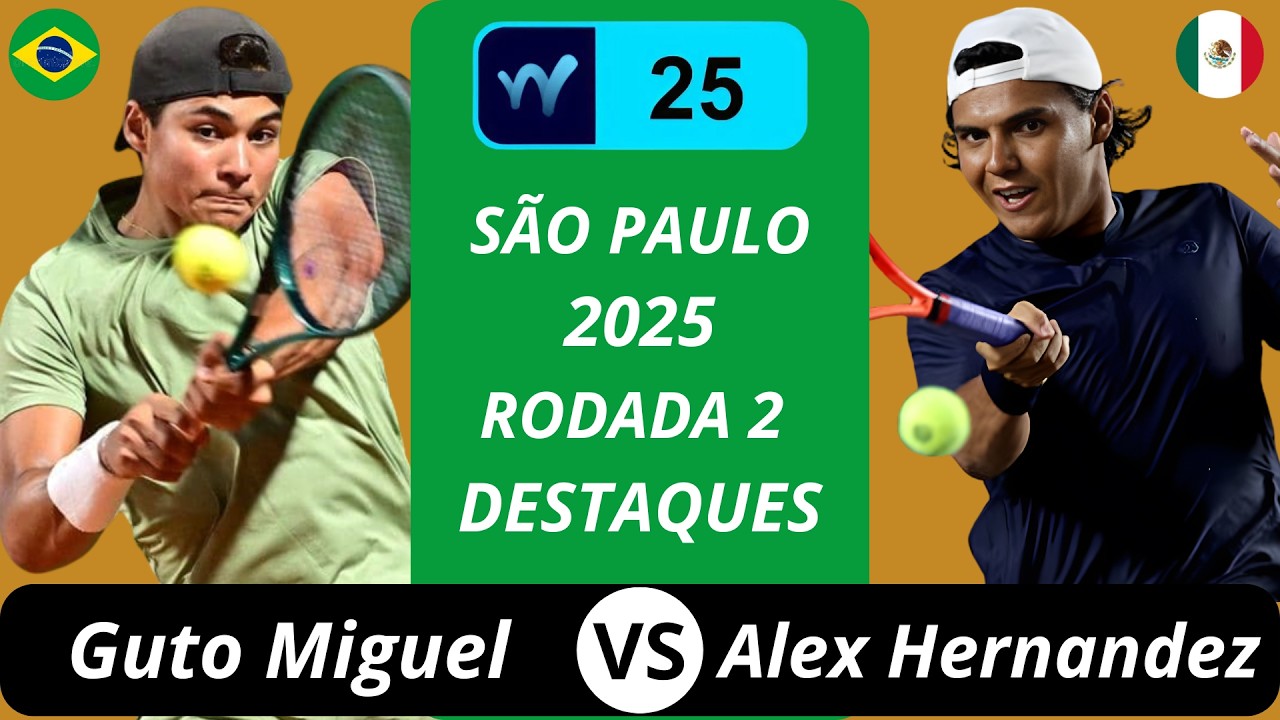 Guto Miguel vs Alex Hernandez | M25 São Paulo 2025 R2 Destaques