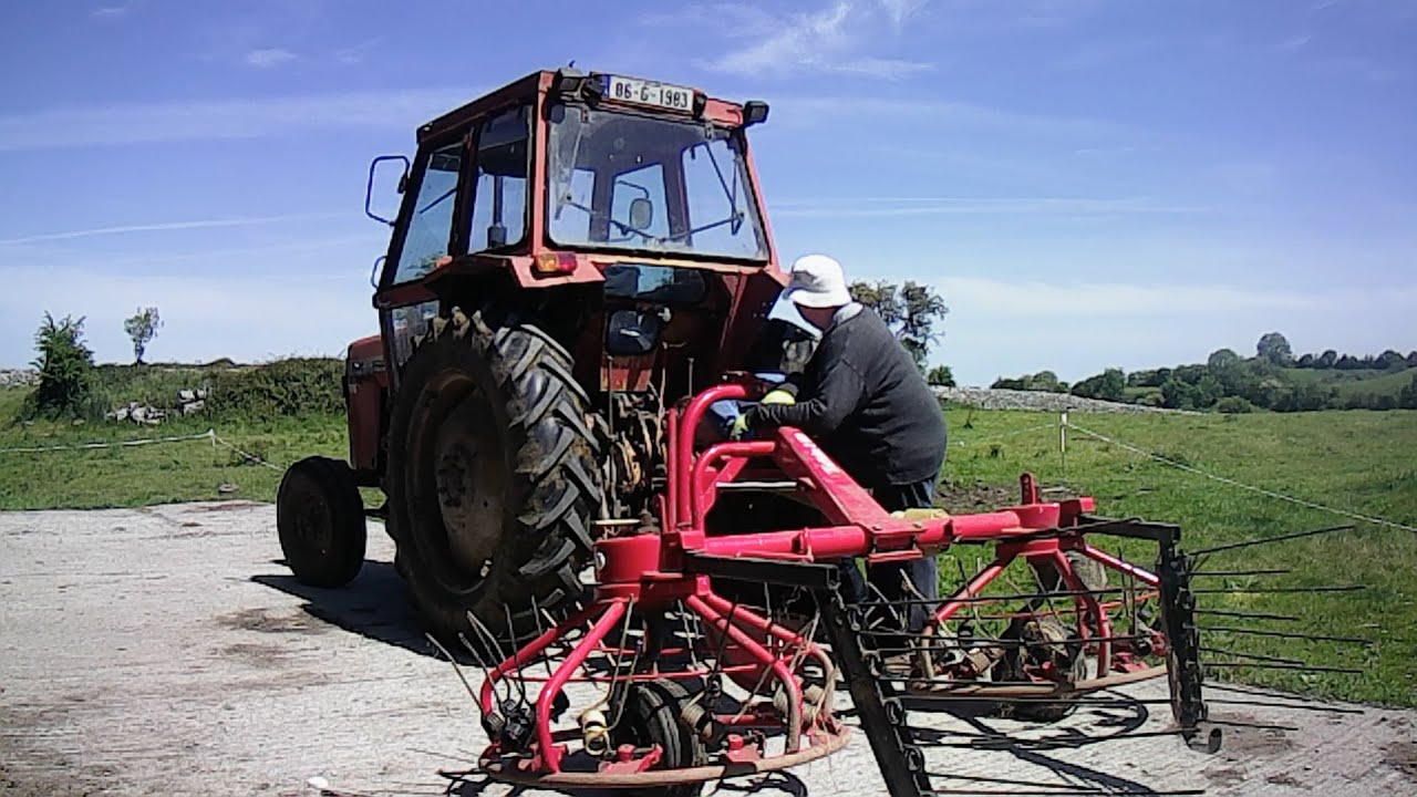 HayBob is out and gets a Service  + Raking in the Headlands