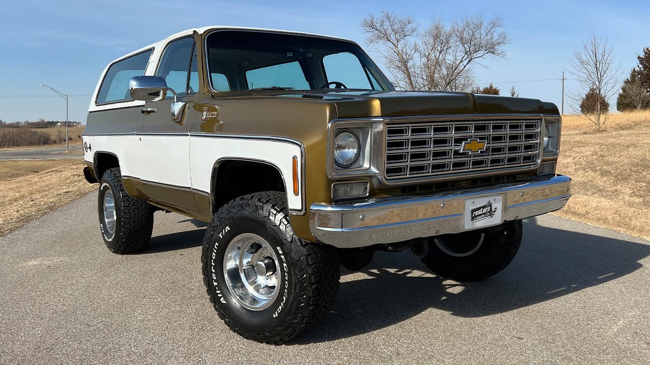 1975 Chevrolet K5 Blazer 350 V8, 350 Automatic Trans, 4x4, Full Removable Top Stock #1736