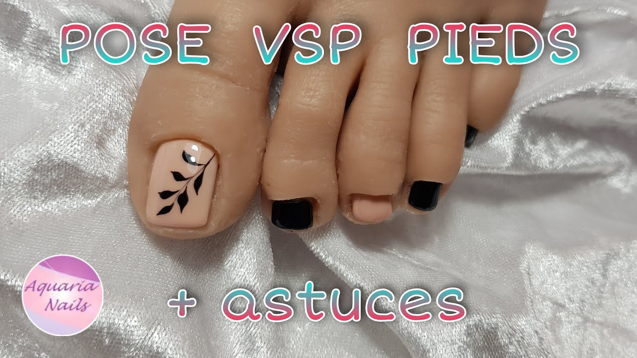 POSE VSP PIEDS nail art simple + astuces