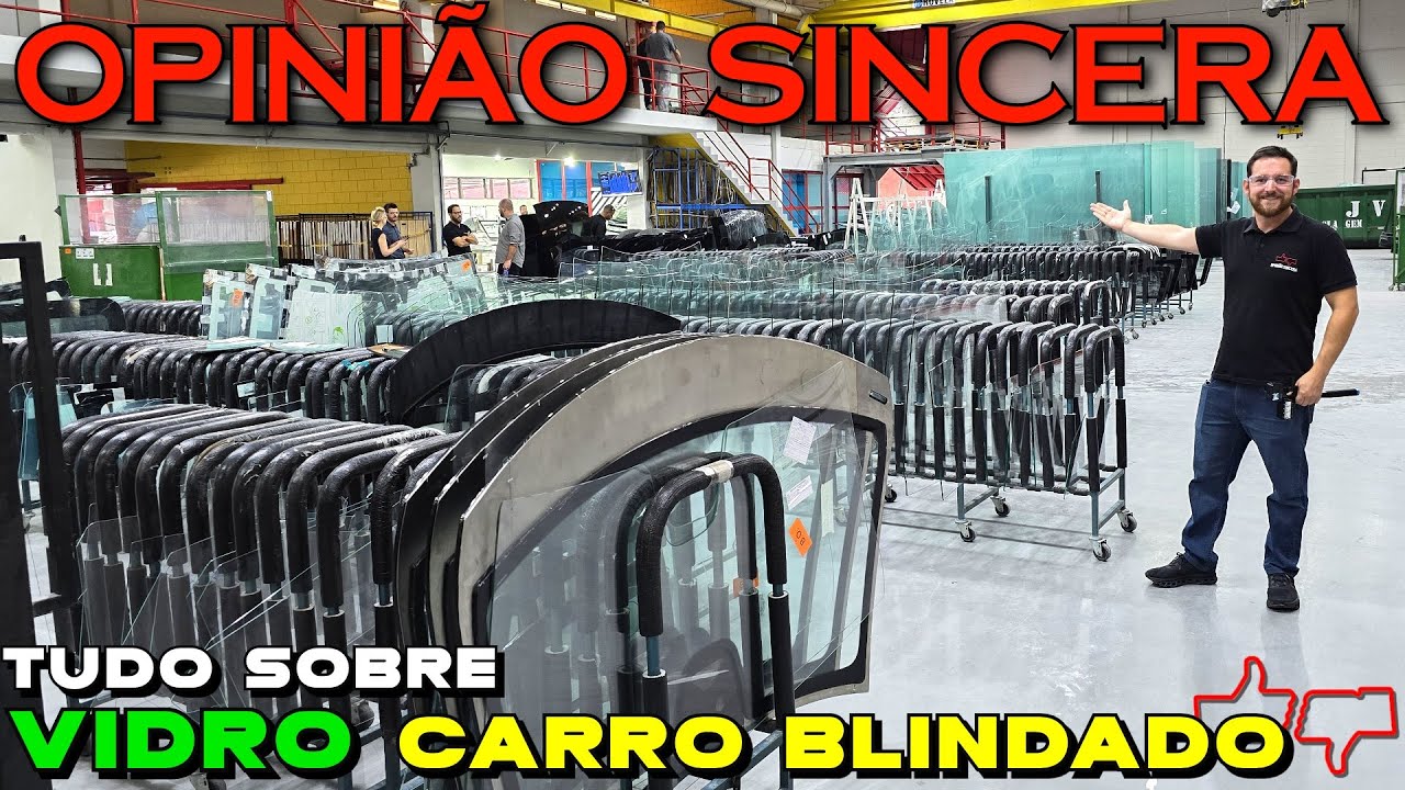 Vidro CARRO BLINDADO: como VOCÊ NUNCA VIU! Fabricação, cuidados, DELAMINAÇÃO, teste de RESISTÊNCIA