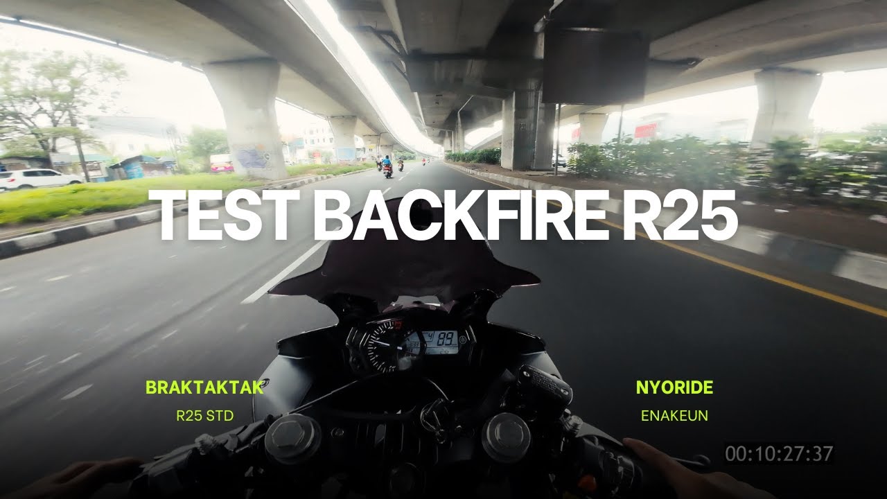Test Ride Yamaha R25 Standar | Suara Knalpot & Backfire Alami