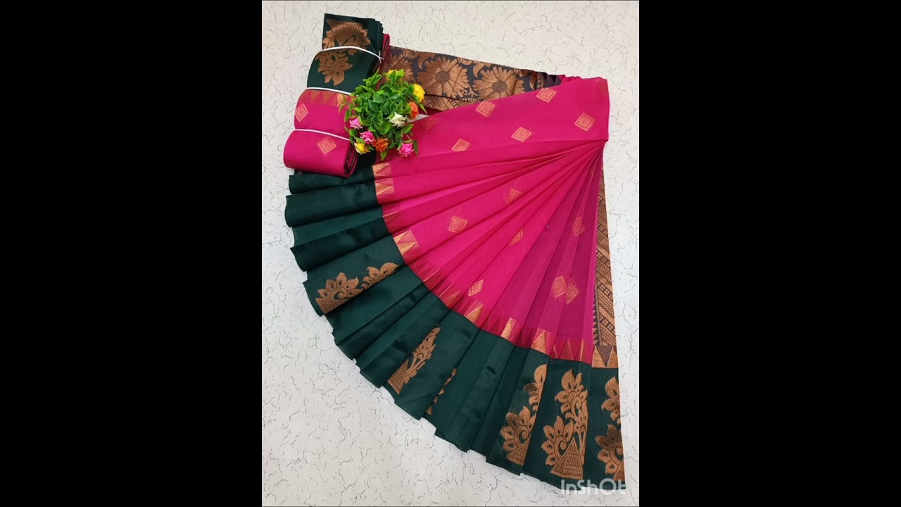 UPPADA KOTANJI CONTRAST BORDER SILK COTTON SAREES
