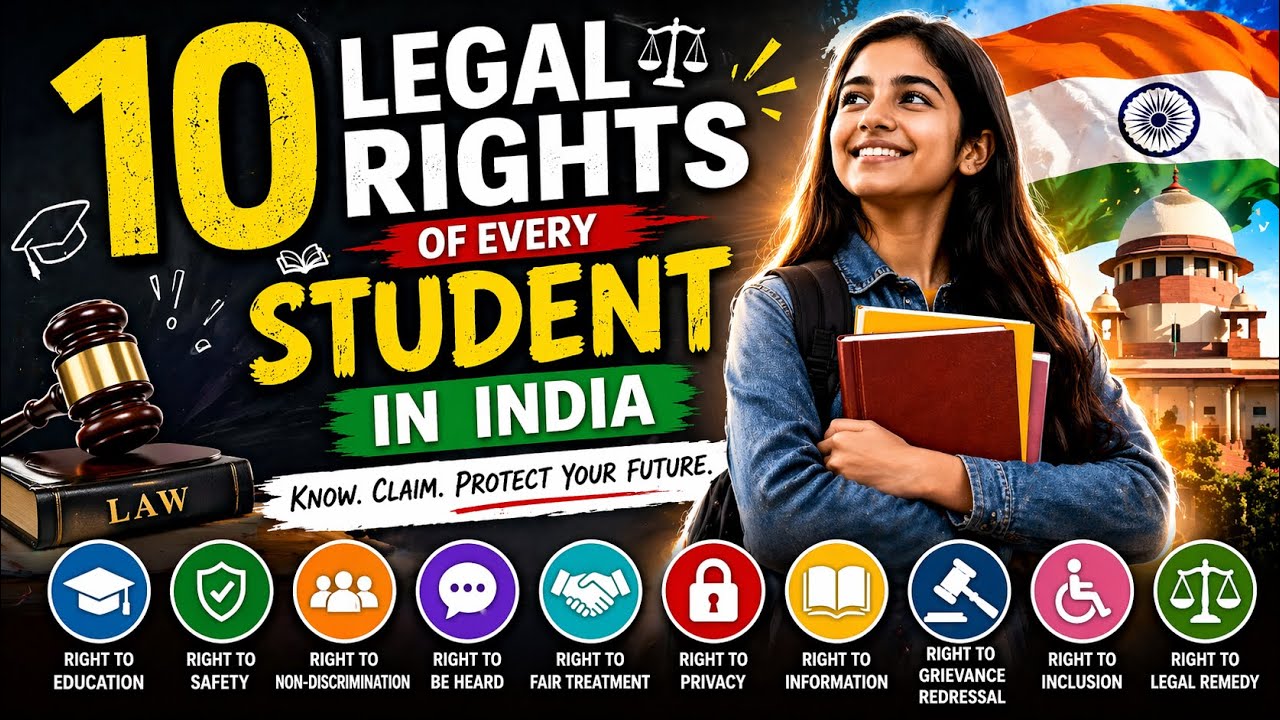 10 Legal Rights Every Student Must Know in India 📚🏢✍️📝