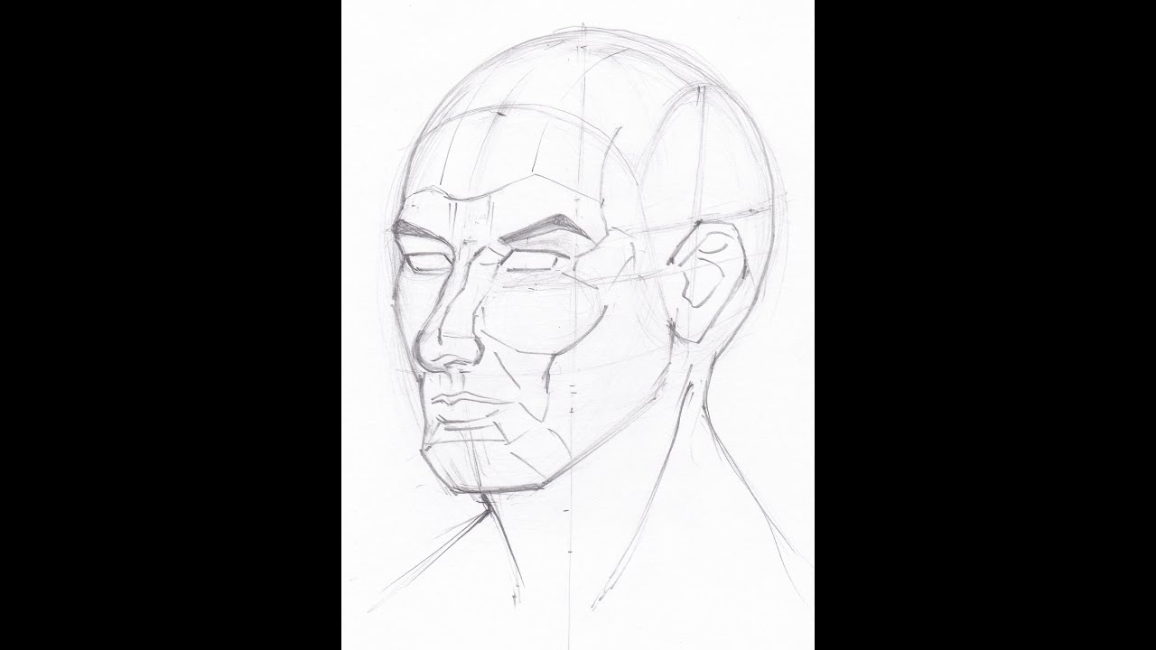 Drawing The Head - How To Draw Features In Perspective